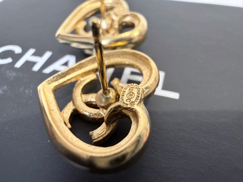 Chanel✨2023愛心耳環 針式耳環 耳針耳釘-22