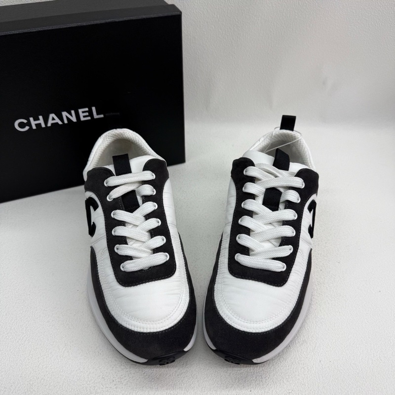 CHANEL香奈兒舒適低幫運動休閒鞋 黑白色熊貓配色 40碼-0