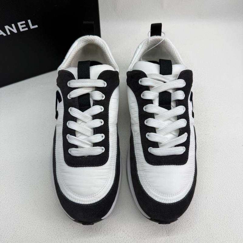 CHANEL香奈兒舒適低幫運動休閒鞋 黑白色熊貓配色 40碼-2