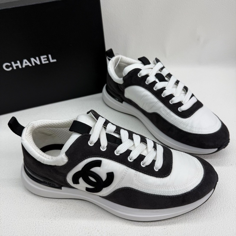 CHANEL香奈兒舒適低幫運動休閒鞋 黑白色熊貓配色 40碼-3