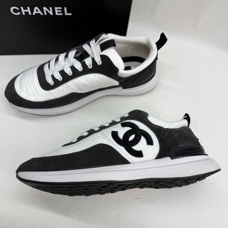 CHANEL香奈兒舒適低幫運動休閒鞋 黑白色熊貓配色 40碼-8