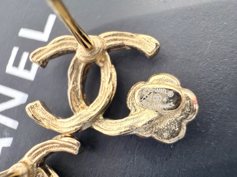 Chanel✨2022氣質山茶花CC耳環 針式耳環 耳針-19