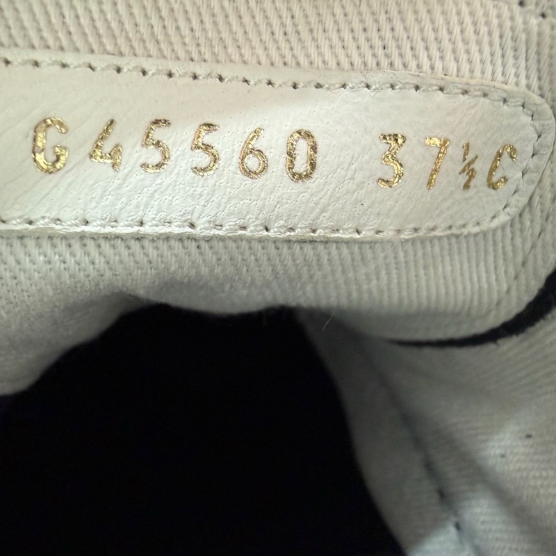 CHANEL香奈兒 皮革 25新款 油蠟皮雙Clogo 黑色  37.5碼-4