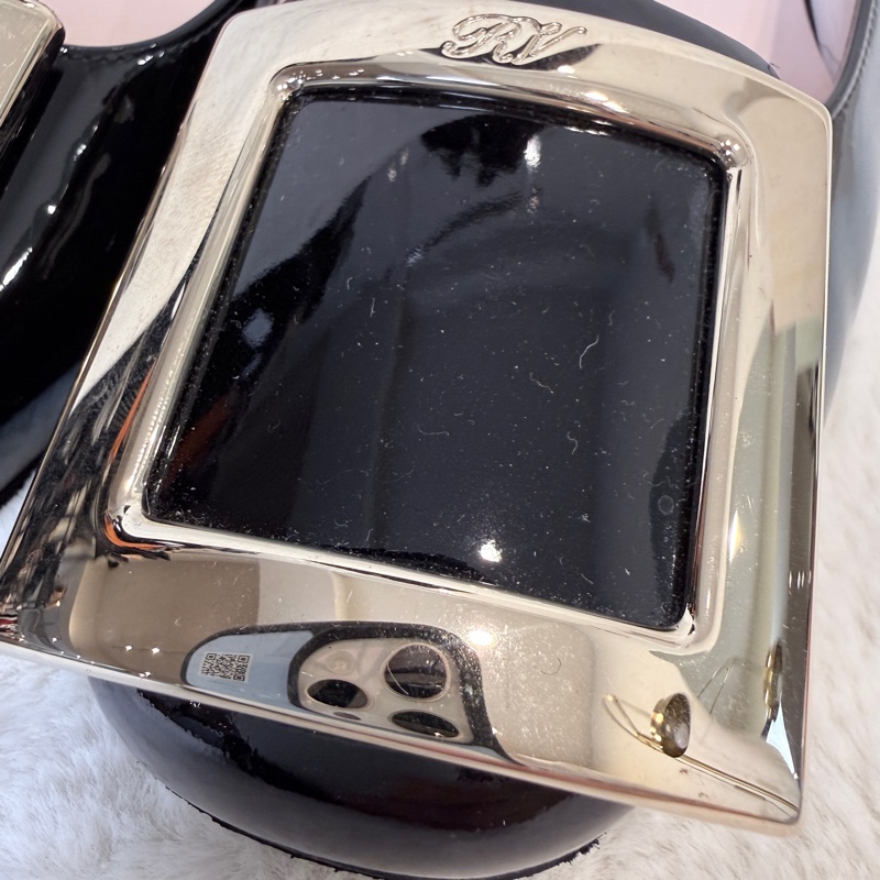 Roger Vivier✨RV女鞋方釦漆皮氣質低跟鞋 #38.5-9