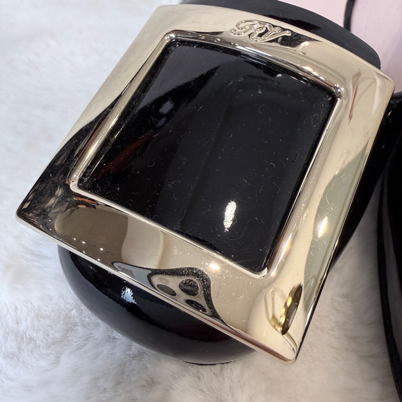 Roger Vivier✨RV女鞋方釦漆皮氣質低跟鞋 #38.5-10