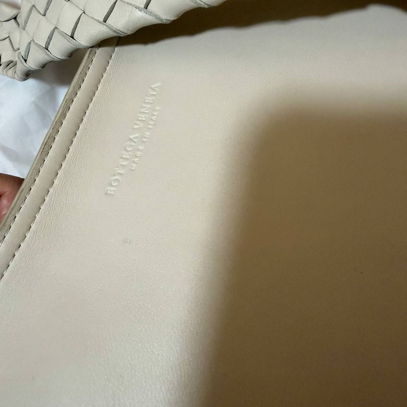 BOTTEGA VENETA BV 米色 編織背帶 全皮 肩背包 斜背包 側背包-5