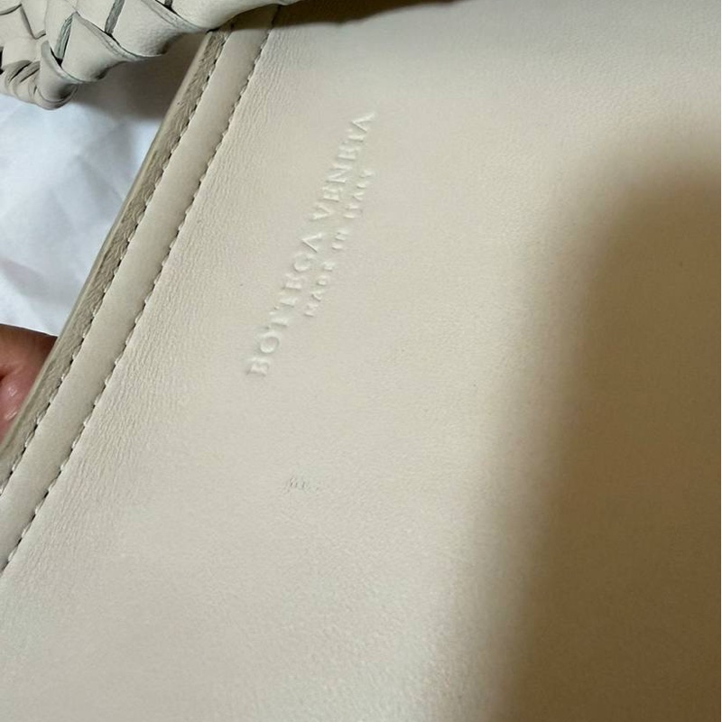 BOTTEGA VENETA BV 米色 編織背帶 全皮 肩背包 斜背包 側背包-8