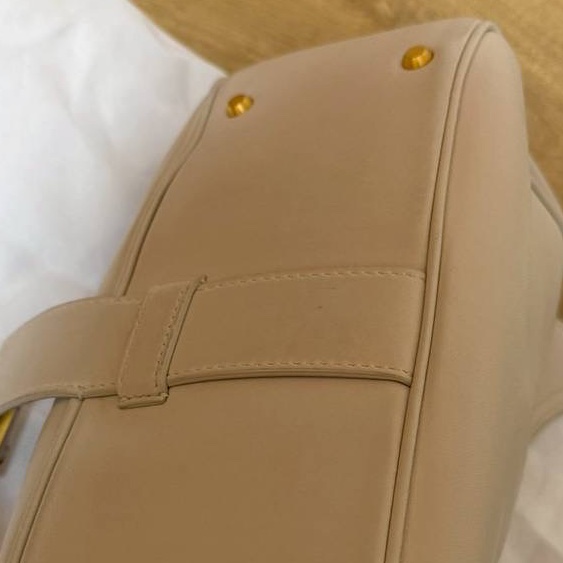 BOTTEGA VENETA BV 米色 編織背帶 全皮 肩背包 斜背包 側背包-10