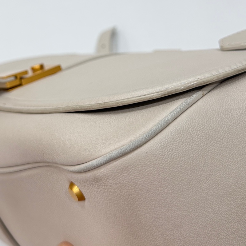 BOTTEGA VENETA BV 米色 編織背帶 全皮 肩背包 斜背包 側背包-31