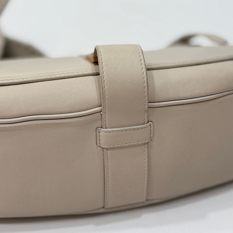 BOTTEGA VENETA BV 米色 編織背帶 全皮 肩背包 斜背包 側背包-34