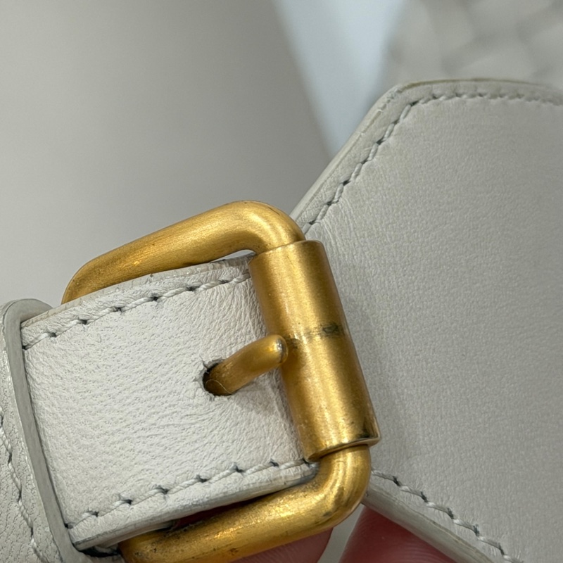 BOTTEGA VENETA BV 米色 編織背帶 全皮 肩背包 斜背包 側背包-38