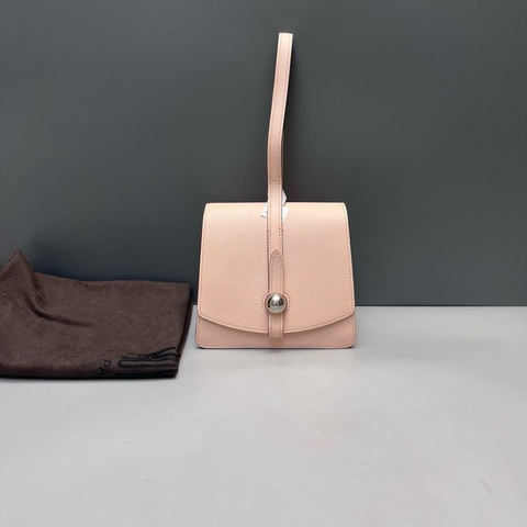 98新 Moynat莫奈裸粉色粽子包手提包 尺寸17*13*12