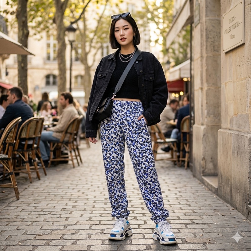 全新Louis Vuitton專櫃正品腰鬆緊縮口長褲 36號 S-M皆可穿-2