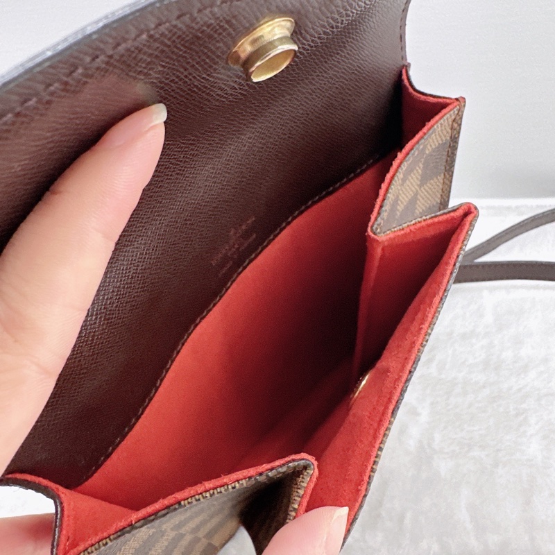 LV pimlico棋盤格豆腐包 斜挎包 中古絕版 棕棋盤 尺寸18*18 可放手機 男女同款-7