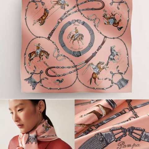Hermes✨草原風情 Pampa 絲巾領巾 70cm