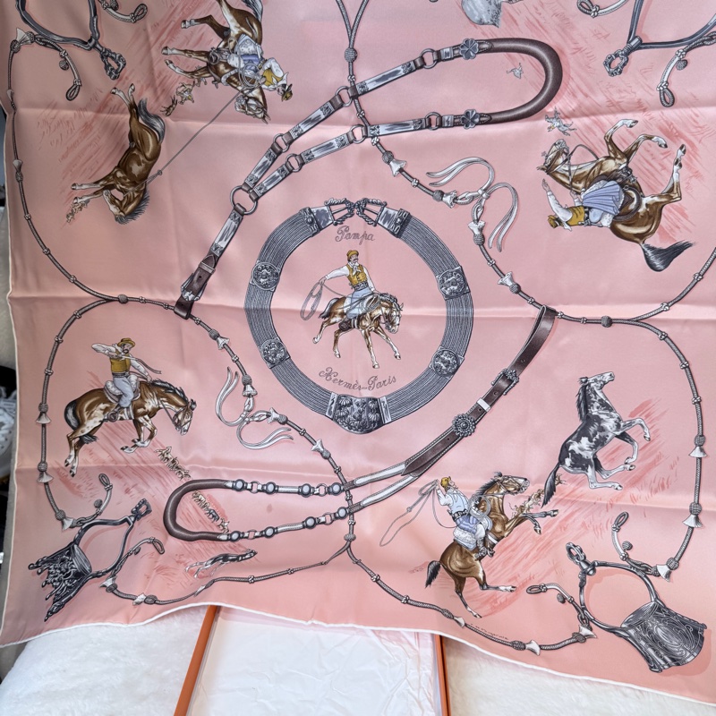 Hermes✨草原風情 Pampa 絲巾領巾 70cm-1