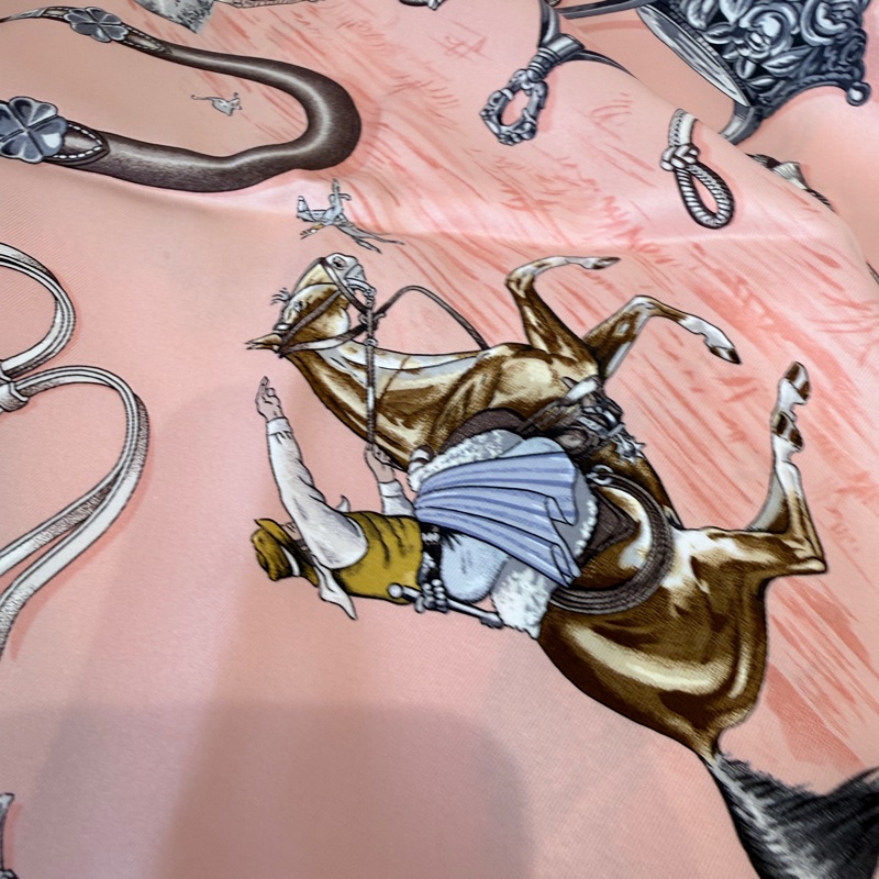 Hermes✨草原風情 Pampa 絲巾領巾 70cm-4
