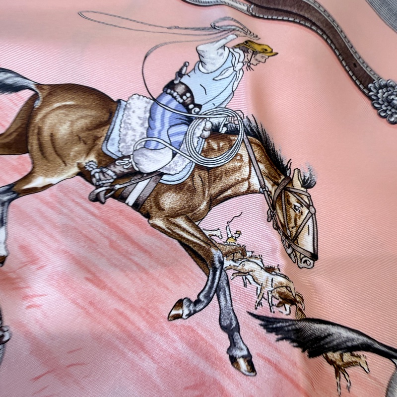 Hermes✨草原風情 Pampa 絲巾領巾 70cm-7