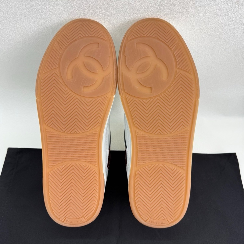 Chanel香奈兒 女士24P雙拼板鞋 小白鞋 38碼-6