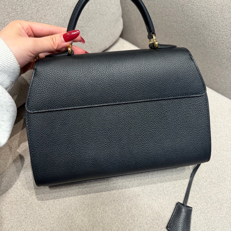 MOYNAT莫奈rejane黑色牛皮金扣 提挎包-11