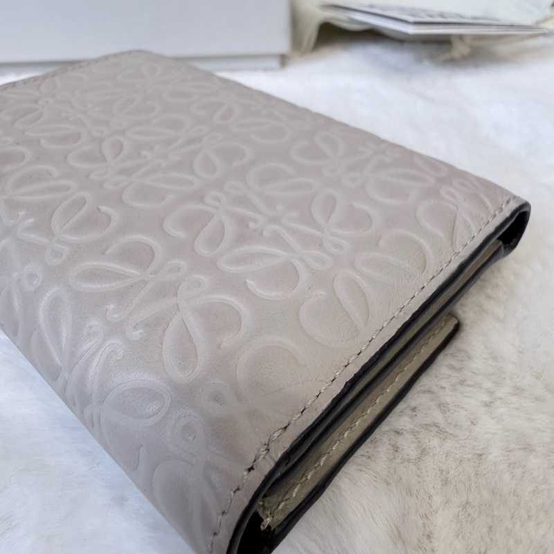 Loewe✨壓紋Logo短夾鈔票夾卡夾錢包零錢包-10