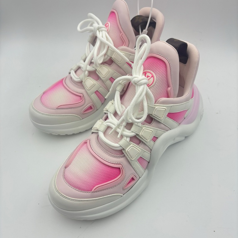 95新 LV路易威登白粉拱桥老爹鞋 40码-0