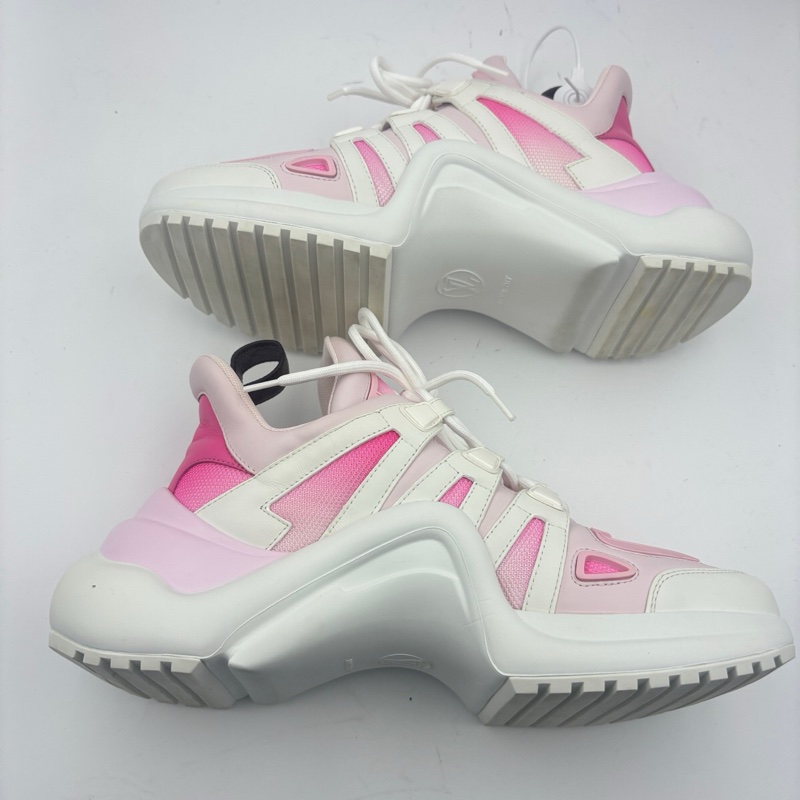 95新 LV路易威登白粉拱桥老爹鞋 40码-2