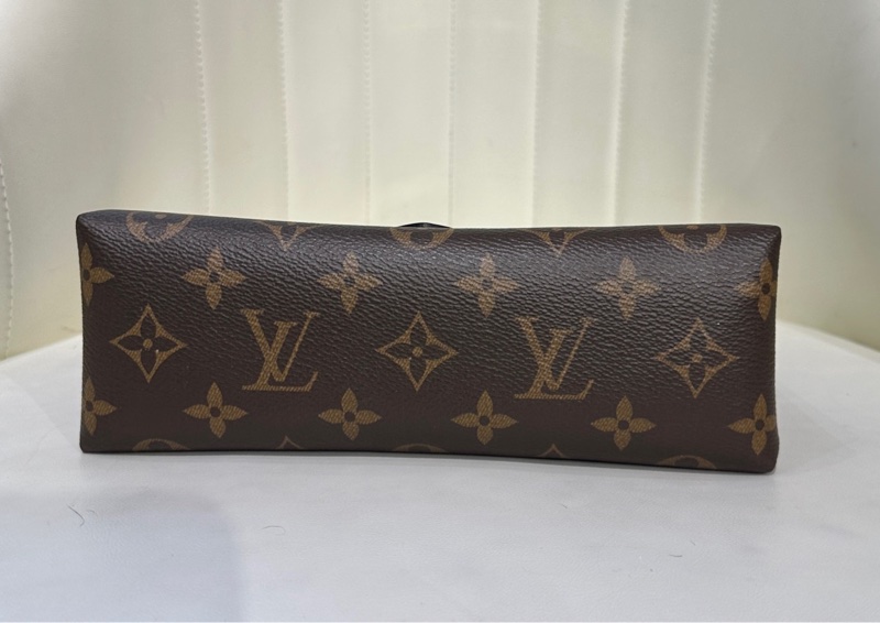 98新lv/路易威登 Locky BB 老花拼黑鎖頭包 手提包帶肩帶 單肩包 斜挎包 底長：20-4