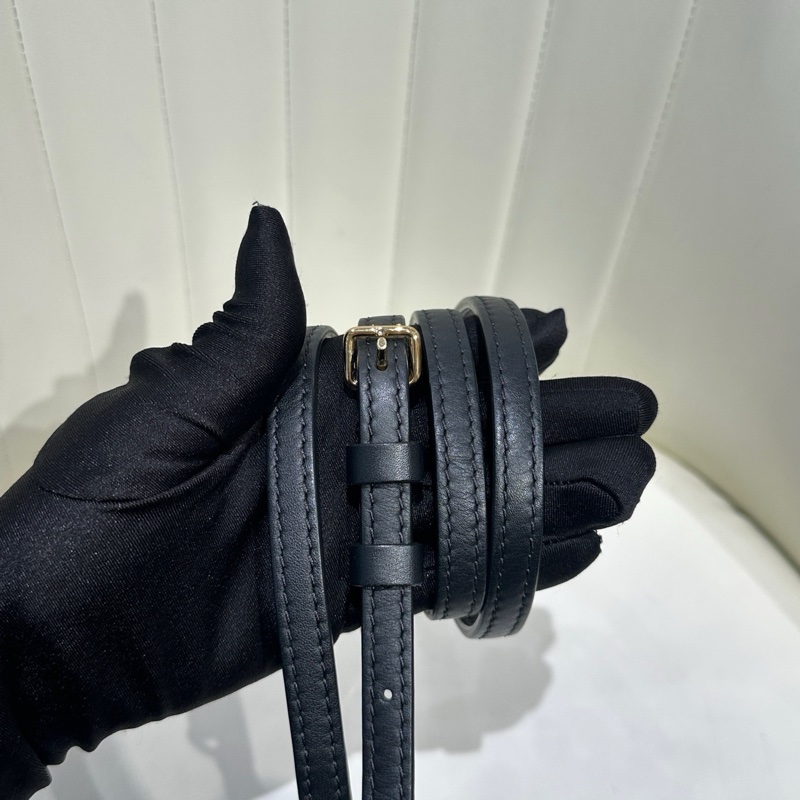 98新lv/路易威登 Locky BB 老花拼黑鎖頭包 手提包帶肩帶 單肩包 斜挎包 底長：20-6