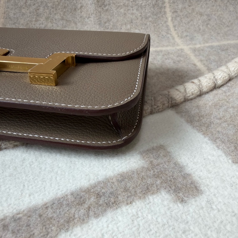 Hermès 愛馬仕 Constance slim 大象灰金釦-9