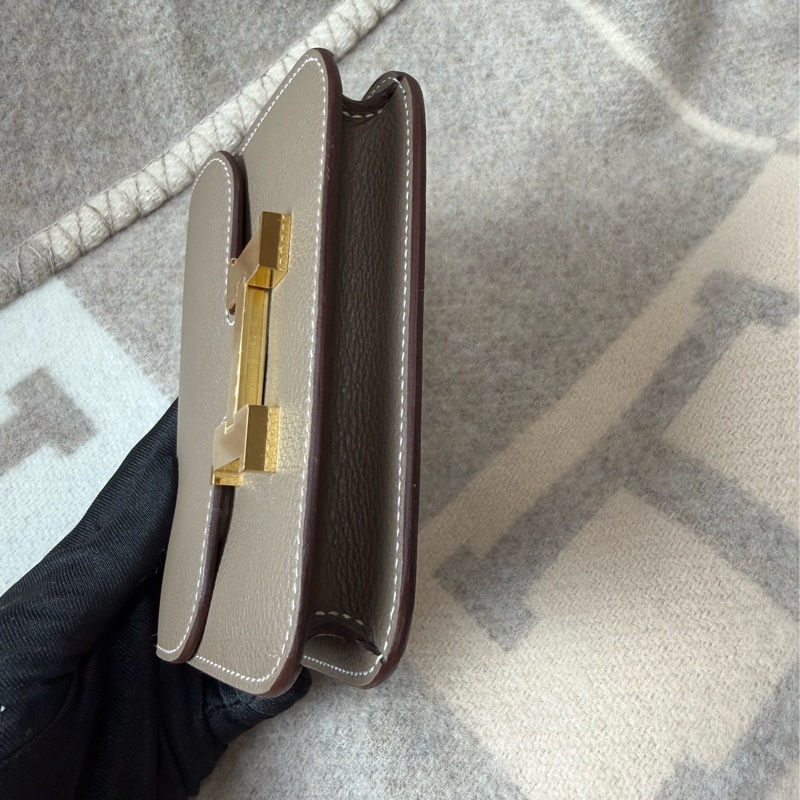 Hermès 愛馬仕 Constance slim 大象灰金釦-12