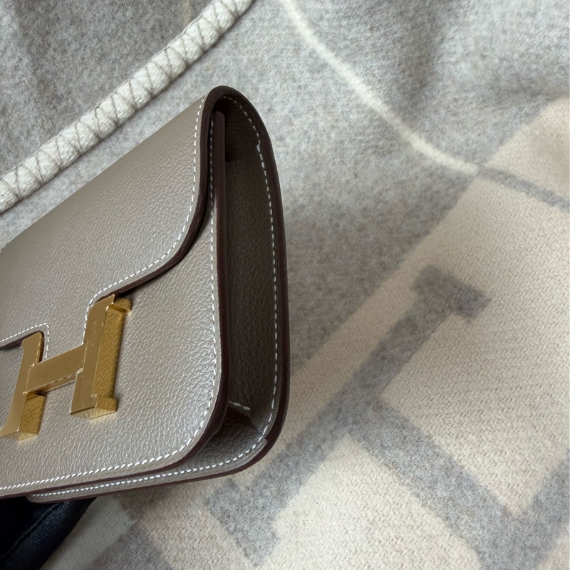 Hermès 愛馬仕 Constance slim 大象灰金釦-13