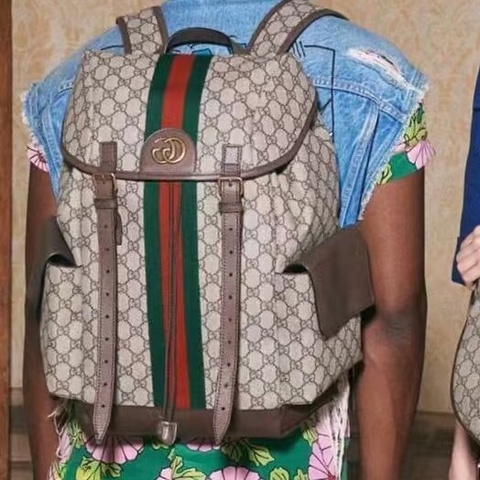 實用帥氣😎Gucci古馳ophidia老花男士雙肩包後背包書包