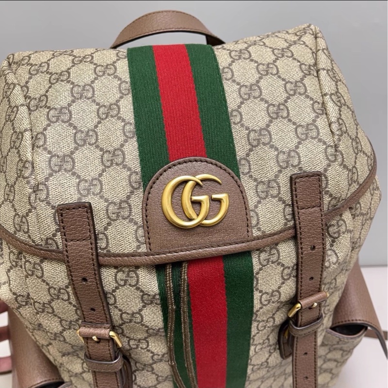 實用帥氣😎Gucci古馳ophidia老花男士雙肩包後背包書包-9