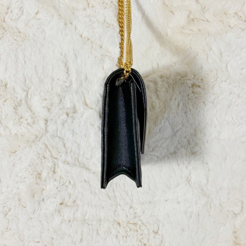 Saint Laurent YSL WOC 魚子醬 19cm 黑金-2