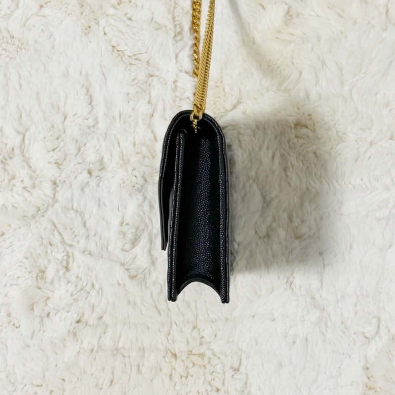 Saint Laurent YSL WOC 魚子醬 19cm 黑金-3