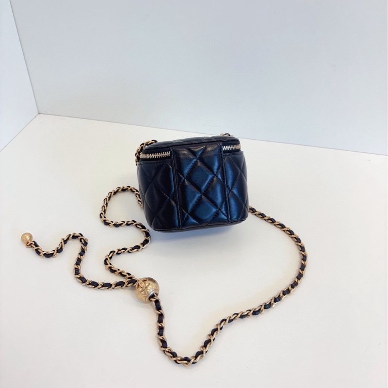 ✨Chanel 黑金鏈條盒子包 金球扣有調節功能 99新🖤-3