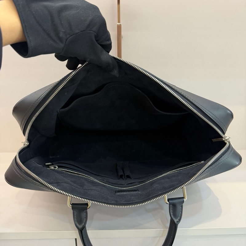 LV 路易威登 經典藍棋盤格公文包 手提單肩斜挎包 拉鍊內外都有隔層 年輕活力 百搭又耐用 容量超大-8