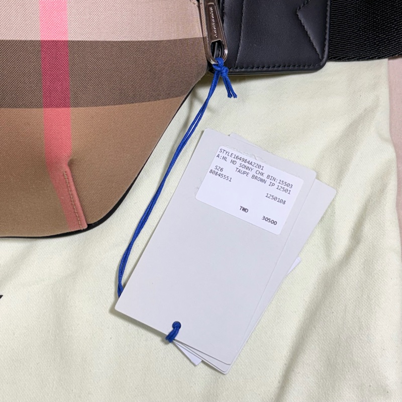 ‼️全台最甜 🎁全新盒裝 閒置未使用 Burberry 巴寶莉 新款格紋大腰包（原價30500）-1
