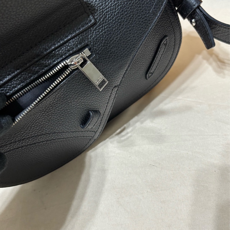 🔥超級好看 質感百搭 Dior 迪奧 saddle素面黑馬鞍 肩背/斜背包-7