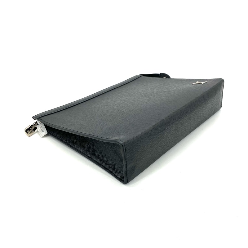 99新❤️ LV/路易威登 黑色全皮手拿包 尺寸27/21 芯片 公價10500-3