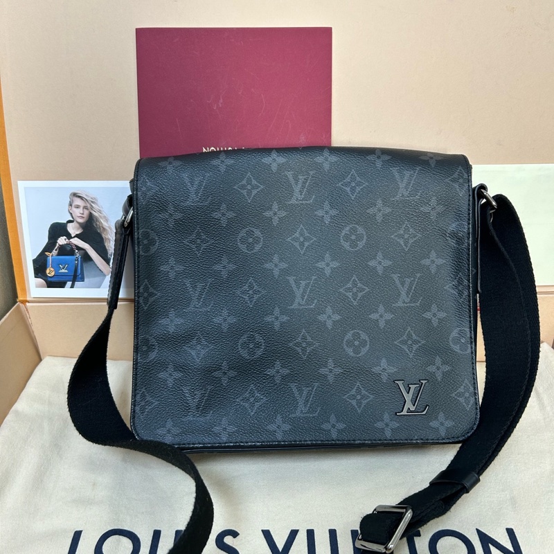 全新❤️ Louis Vuitton路易威登小號布魯克林公文包，經典黑花老花，容量大-0