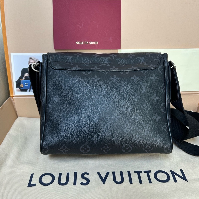 全新❤️ Louis Vuitton路易威登小號布魯克林公文包，經典黑花老花，容量大-3