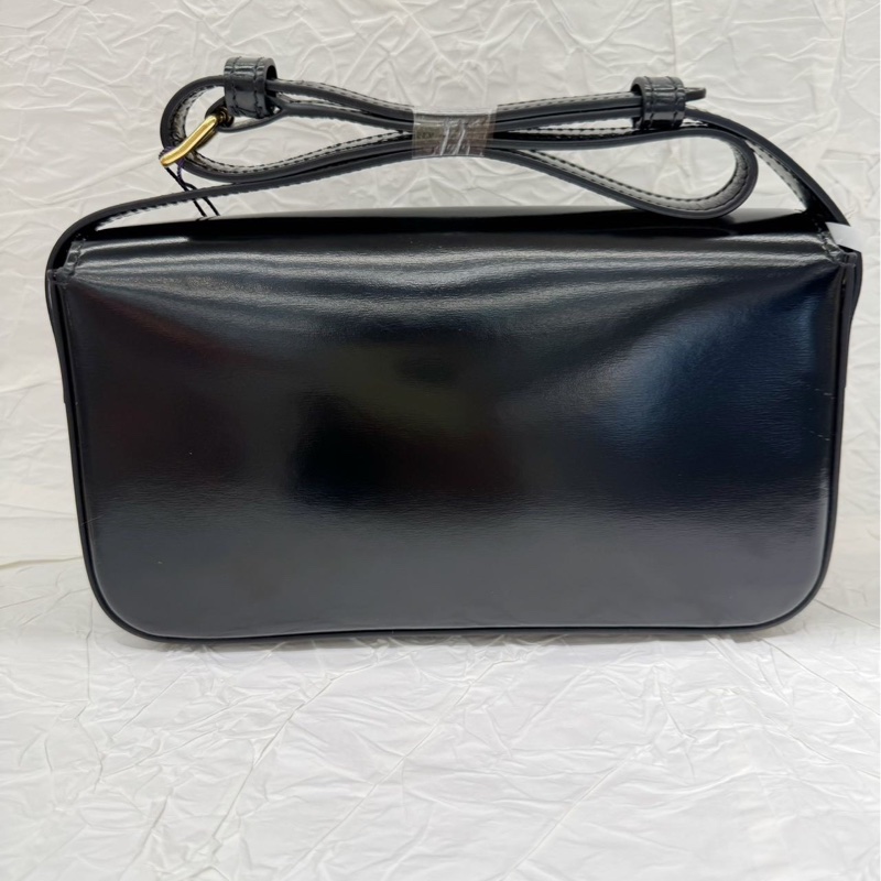 98新❤️赛琳Celine凯旋门全皮腋下包黑色-1