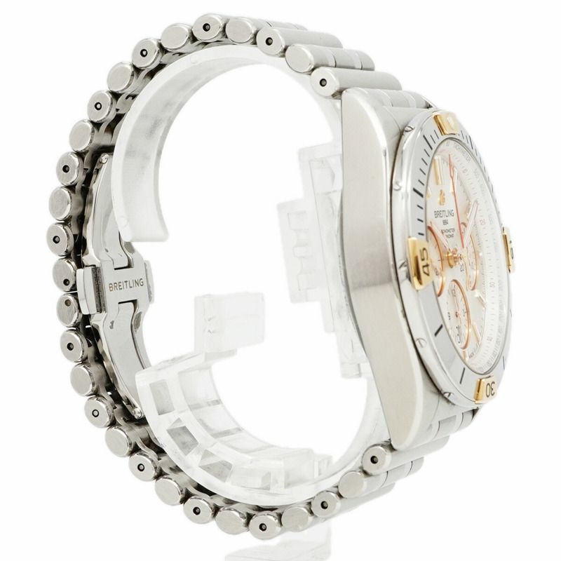 百年靈 Chronomat IB0134 銀色錶盤男錶-2