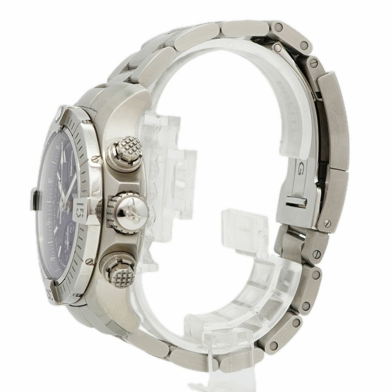 百年靈復仇者A13385藍色錶盤男士腕錶-1