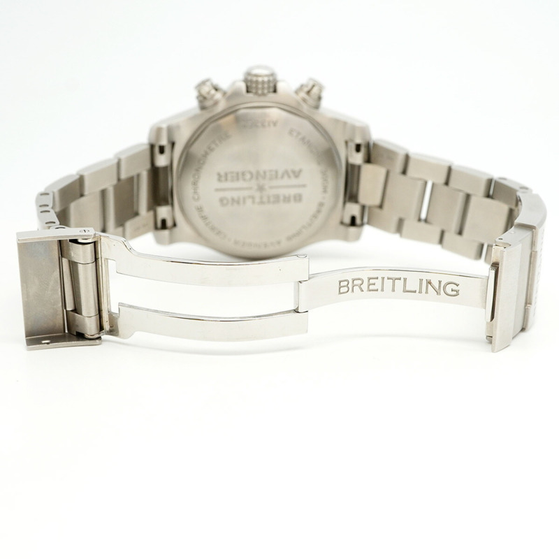 百年靈復仇者A13385藍色錶盤男士腕錶-3