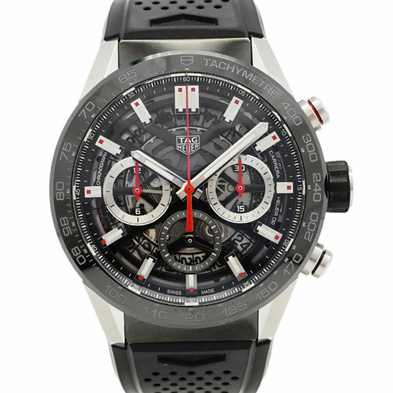 TAG Heuer Carrera CBG2010 男士鏤空錶盤腕錶-0