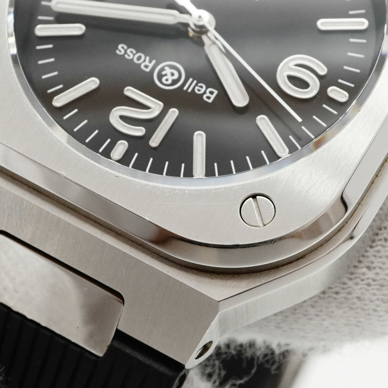 Bell & Ross BR 05 黑色精鋼 BR05A-BL-ST SRB 錶盤男士腕錶-5