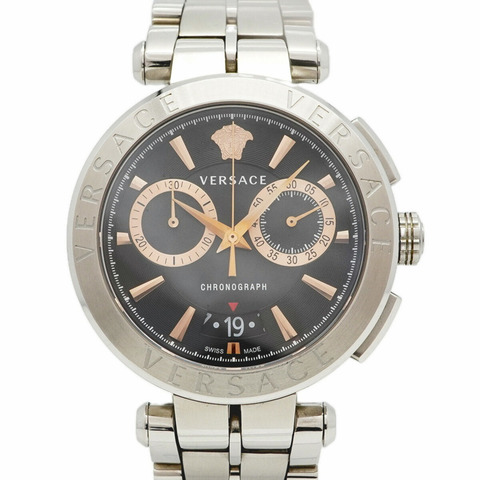 范思哲 ION VE1D01019 黑色錶盤男士腕錶